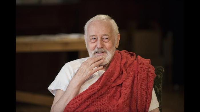 Rehearsing for “The Rembrandt” (Michael Brosilow / Steppenwolf Theatre)