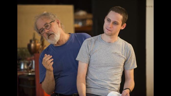 Rehearsing for “The Rembrandt” (Michael Brosilow / Steppenwolf Theatre)