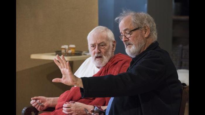 Rehearsing for “The Rembrandt” (Michael Brosilow / Steppenwolf Theatre)