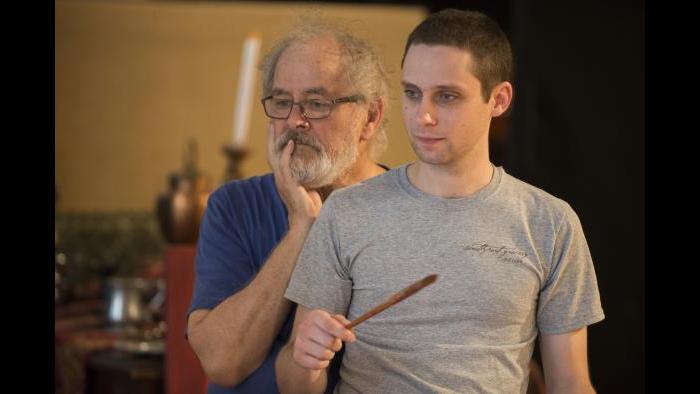 Rehearsing for “The Rembrandt” (Michael Brosilow / Steppenwolf Theatre)