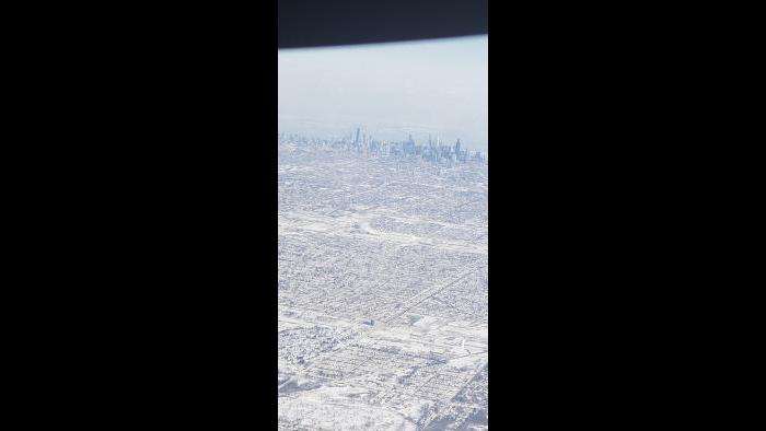 Wed 1.30.2018 leaving o'hare airport. (Submitted by Renee Briones)