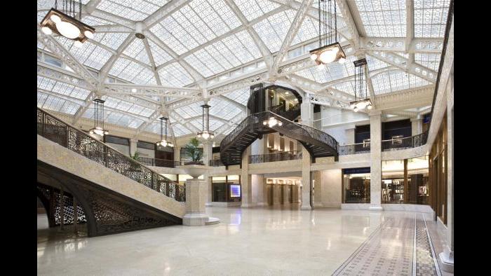 The Rookery Building in Chicago.