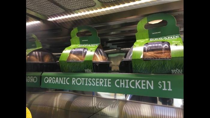 Organic rotisserie chicken: $11 in Englewood