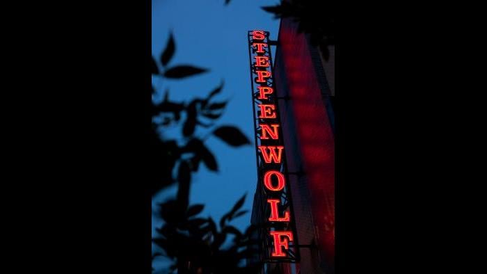 Steppenwolf marquee. (Kyle Flubacker / Steppenwolf Theatre)