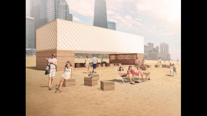Kiosk design finalist by TRU Architekten.