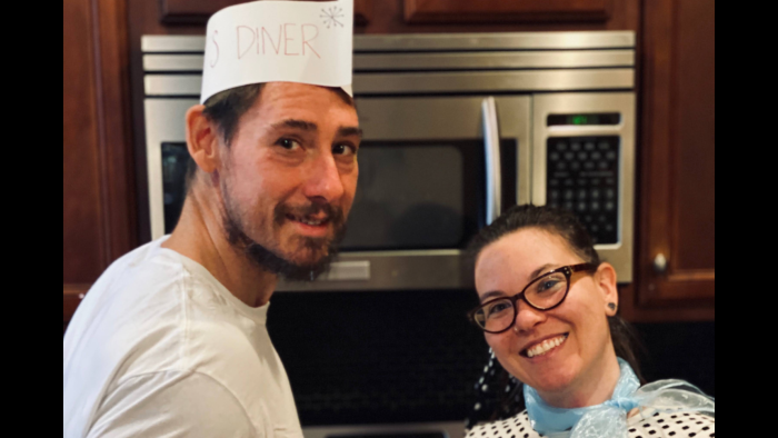 Matt Hoy and Heather Payne in character for '50s Diner Night. (Courtesy of Heather Payne)