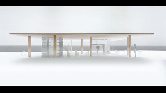 Winning kiosk design 'Chicago Horizon' by Team Ultramoderne.