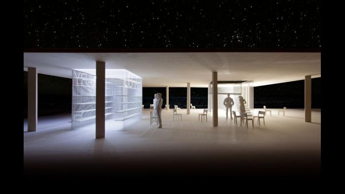 Winning kiosk design 'Chicago Horizon' by Team Ultramoderne.