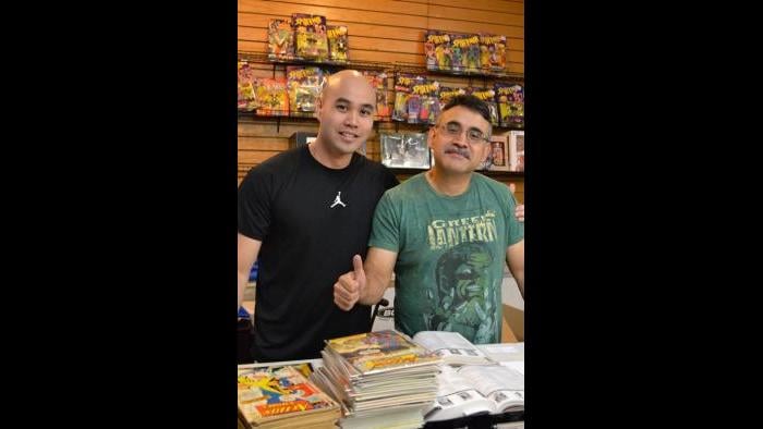 Variety Comics co-owners Vin Nguyen (left) and Victor Olivarez. (Photo/Kristen Thometz)