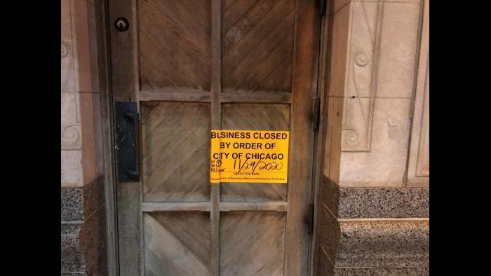 A large party hosted by The Vault/All Access was shut down early Sunday, Nov. 29, 2020, city officials said. (Courtesy City of Chicago)