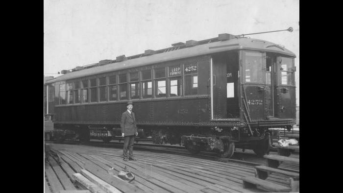 Exterior view of a 4000 series railcar from the CTA's Heritage fleet. (Courtesy CTA)