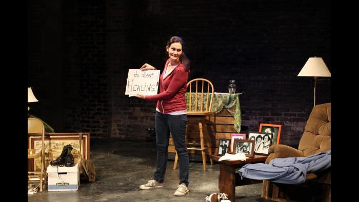 Stacy Stoltz performs in “Walk A Mile.” (Credit: Mali Anderson)