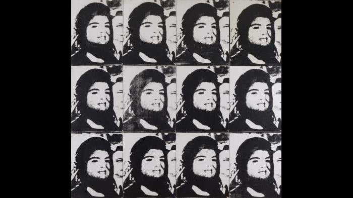 Andy Warhol. Twelve Jackies, 1964. (Courtesy of the Art Institute of Chicago, Gift of Edlis/Neeson Collection)
