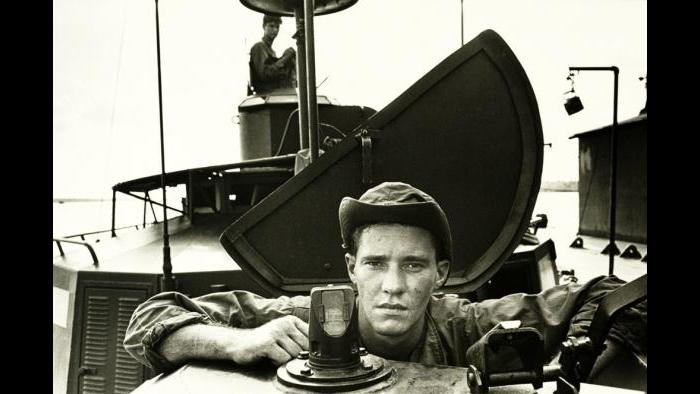 River Rat, 1967. A crew member participates in Operation Coronado on a Heavy Support Boat (Monitor) in the Rung Sat Special Zone (“Killer Swamp”), southwest of Saigon in Biên Hòa Province. Photo by Specialist 5 Richard A. “Dick” Durrance, U.S. Army.