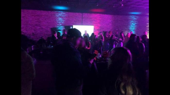 A large party billed as “Wicker Loft,” was shut down early Saturday, Dec. 5, 2020, city officials said. (Courtesy City of Chicago)