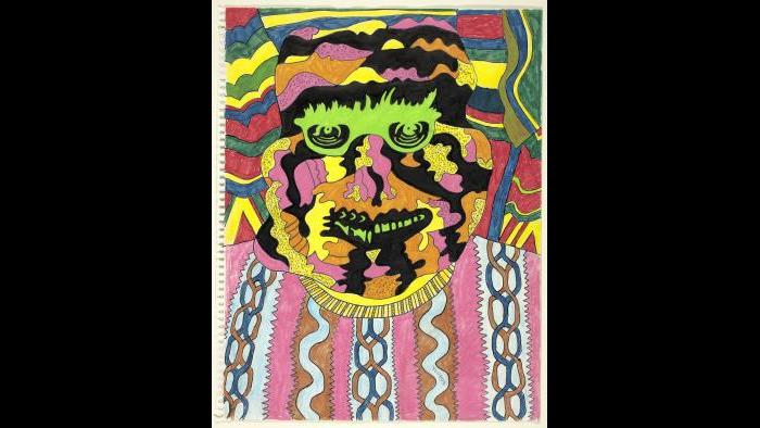 Karl Wirsum. “Youdue,” c. 1966. The Art Institute of Chicago, restricted gift of Mr. and Mrs. Samuel W. Koffler. © Karl Wirsum. 