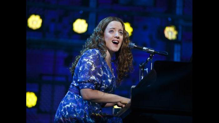 Abby Mueller as Carole King. (Joan Marcus photo)