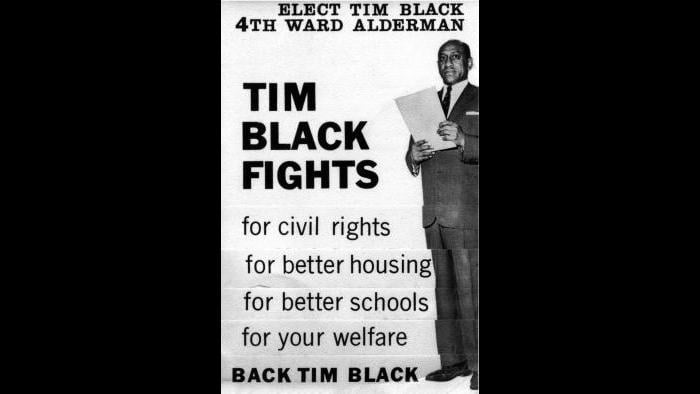 Campaign for alderman (Courtesy of Timuel Black and the Vivian G. Harsh Research Collection)