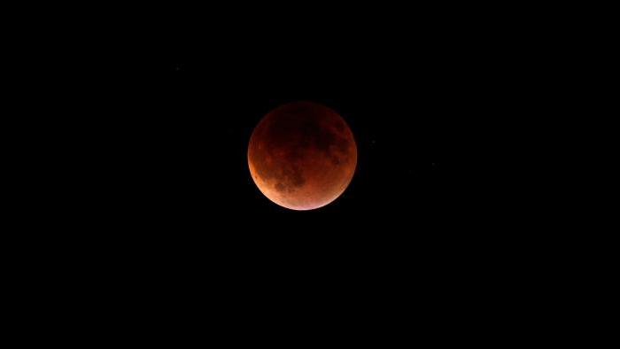 Photo by Michal Furmanek: Blood Moon over Lake Forest