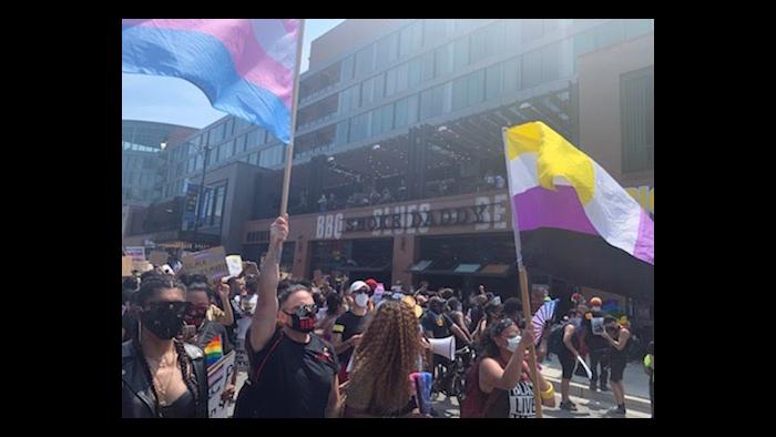 Reclaim Pride event on Sunday, June 28, 2020. (Courtesy Ashabi Owagboriaye)