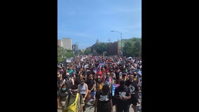 Reclaim Pride event on Sunday, June 28, 2020. (Courtesy Ashabi Owagboriaye)