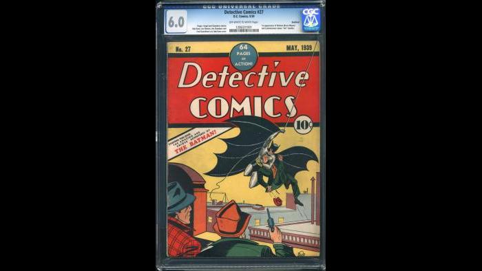 Detective Comics #27 CGC 6.0 Rockford Pedigree $1,000,000.00 (Courtesy Vincent Zurzolo)