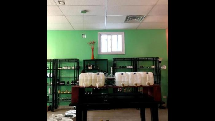 Inside Eco & the Flamingo as it moved into a new, larger space. (Courtesy of owners Bethany Barbouti and Jackie MacCartie)