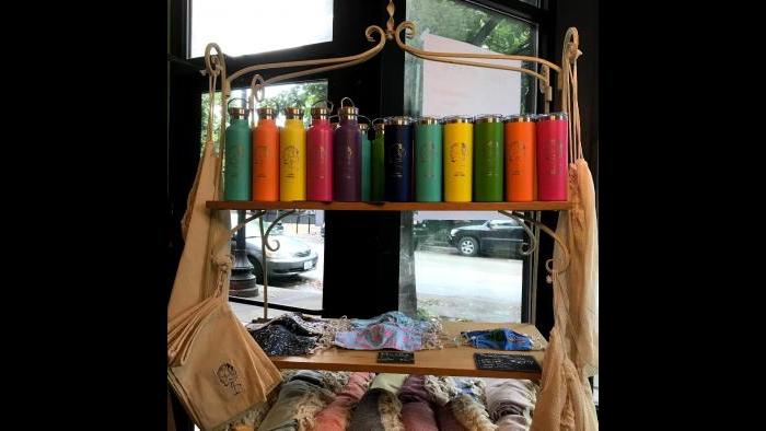 Inside Eco & the Flamingo in Lincoln Square. (Courtesy of owners Bethany Barbouti and Jackie MacCartie)