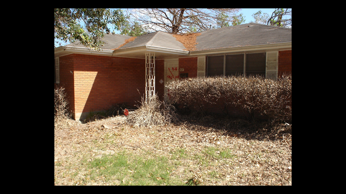 David Kaplinsky's home after Hurricane Katrina.