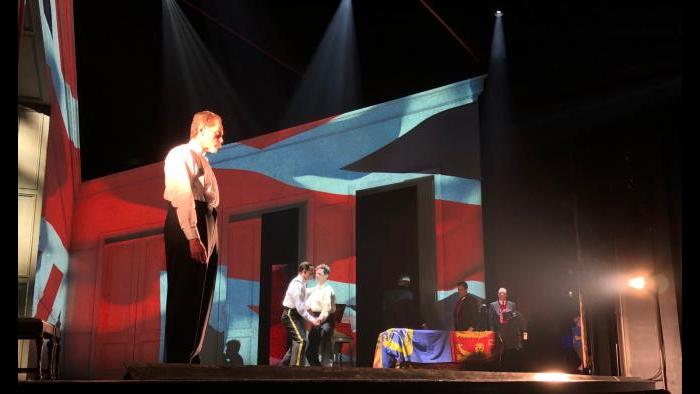Rehearsals for “The King’s Speech” at Chicago Shakespeare Theater.