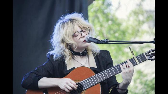 Jessica Pratt performs at Pitchfork in 2015. (Erez Avissar / Pitchfork)