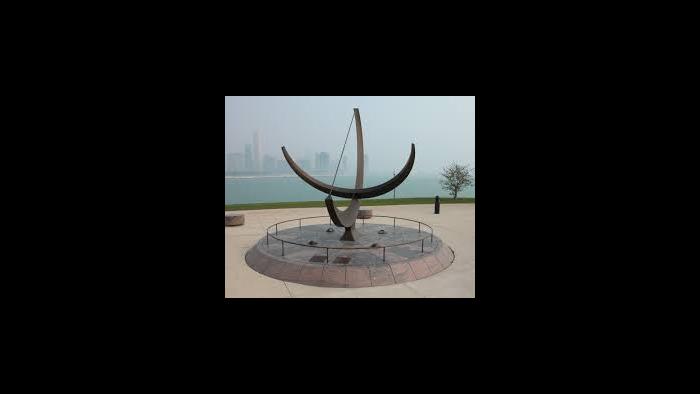 Man Enters Cosmos, 1980 | Sir Henry Moore | Adler Planetarium Plaza