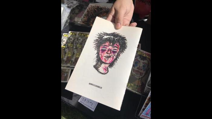Artwork by Jonathan Banderas. (Ariel Parrella-Aureli / WTTW News)
