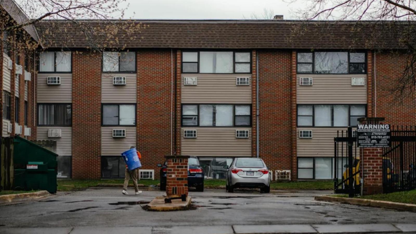 Across Illinois, renters have been evicted from properties like these after being accused of minor infractions, often without being convicted of a crime. (Credit: Jamie Kelter Davis/For The New York Times)