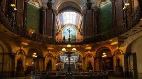 The interior of the Illinois Capitol is pictured in Springfield. (Andrew Adams / Capitol News Illinois) 