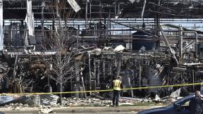 Emergency personnel work at the scene of an explosion at AB Specialty Silicones on Sunset Ave. and Northwestern Ave. on the border between Gurnee and Waukegan. The explosion happened Friday, May 3. (John Starks / Daily Herald via AP) Emergency personnel work at the scene of an explosion at AB Specialty Silicones on Sunset Ave. and Northwestern Ave. on the border between Gurnee and Waukegan. The explosion happened Friday, May 3. (John Starks / Daily Herald via AP)