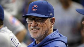 In this Sept. 25, 2019, file photo, then-Chicago Cubs manager Joe Maddon stands in the dugout before a baseball game against the Pittsburgh Pirates, in Pittsburgh. (AP Photo / Gene J. Puskar, File) In this Sept. 25, 2019, file photo, then-Chicago Cubs manager Joe Maddon stands in the dugout before a baseball game against the Pittsburgh Pirates, in Pittsburgh. (AP Photo / Gene J. Puskar, File)