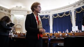 Former U.S. Ambassador to Ukraine Marie Yovanovitch gets up during a break in testimony before the House Intelligence Committee, Friday, Nov. 15, 2019, on Capitol Hill in Washington. (AP Photo / Jacquelyn Martin) Former U.S. Ambassador to Ukraine Marie Yovanovitch gets up during a break in testimony before the House Intelligence Committee, Friday, Nov. 15, 2019, on Capitol Hill in Washington. (AP Photo / Jacquelyn Martin)
