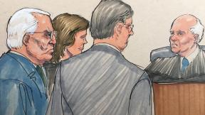 In this courtroom sketch, Ald. Ed Burke, left, appears before U.S. Federal Magistrate Judge Jeffrey Cole with his attorneys on Tuesday, June 4, 2019. (Credit: Tom Gianni) In this courtroom sketch, Ald. Ed Burke, left, appears before U.S. Federal Magistrate Judge Jeffrey Cole with his attorneys on Tuesday, June 4, 2019. (Credit: Tom Gianni)