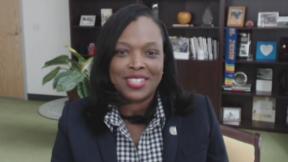 Chicago Public Schools CEO Janice Jackson appears on “Chicago Tonight” via Zoom on Tuesday, July 21, 2020. (WTTW News) Chicago Public Schools CEO Janice Jackson appears on “Chicago Tonight” via Zoom on Tuesday, July 21, 2020. (WTTW News)