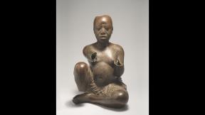 Seated Figure, Possibly Ife, Tada Nigeria, Late 13th-14th century, Copper with traces of arsenic, lead, and tin, H. 54 cm, Nigerian National Commission for Museums and Monuments, 79.R18, Image courtesy of National Commission for Museums and Monuments, Abuja, Nigeria. Seated Figure, Possibly Ife, Tada Nigeria, Late 13th-14th century, Copper with traces of arsenic, lead, and tin, H. 54 cm, Nigerian National Commission for Museums and Monuments, 79.R18, Image courtesy of National Commission for Museums and Monuments, Abuja, Nigeria.