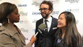 Brandis Friedman talks with James Beard Award winners Beverly Kim and Johnny Clark of Parachute on Monday, May 6, 2019 before the awards ceremony. Brandis Friedman talks with James Beard Award winners Beverly Kim and Johnny Clark of Parachute on Monday, May 6, 2019 before the awards ceremony.