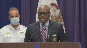 Chicago Police Superintendent David Brown speaks about weekend violence at a press conference Monday, June 29, 2020. (WTTW News via Chicago Police Department) Chicago Police Superintendent David Brown speaks about weekend violence at a press conference Monday, June 29, 2020. (WTTW News via Chicago Police Department)