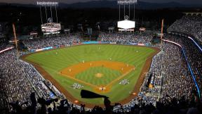 In this Oct. 25, 2017, file photo, the Houston Astros and the Los Angeles Dodgers play in Game 2 of the baseball World Series at Dodger Stadium in Los Angeles. (AP Photo / Tim Donnelly, File) In this Oct. 25, 2017, file photo, the Houston Astros and the Los Angeles Dodgers play in Game 2 of the baseball World Series at Dodger Stadium in Los Angeles. (AP Photo / Tim Donnelly, File)