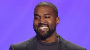 This Nov. 17, 2019, file photo shows Kanye West on stage during a service at Lakewood Church in Houston. (AP Photo / Michael Wyke, File) This Nov. 17, 2019, file photo shows Kanye West on stage during a service at Lakewood Church in Houston. (AP Photo / Michael Wyke, File)