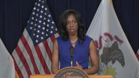 Illinois Department of Public Health Director Dr. Ngozi Ezike talks Wednesday, July 22, 2020 about the rise in coronavirus cases. (WTTW News) Illinois Department of Public Health Director Dr. Ngozi Ezike talks Wednesday, July 22, 2020 about the rise in coronavirus cases. (WTTW News)