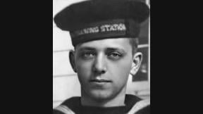 This undated image provided by the U.S. Navy shows sailor Herbert “Bert” Jacobson, from Grayslake, Ill. The 21-year-old is to be laid to rest at Arlington National Cemetery Tuesday, Sept. 13, 2022 — more than 80 years after he was killed in the Japanese attack of Pearl Harbor. (U.S. Navy via AP)