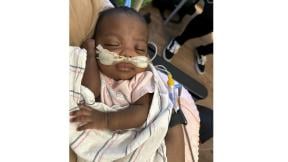 This undated photo shows 6-month-old Nyla Brooke Haywood, a baby girl born Nov. 17, 2023, at Silver Cross Hospital in New Lenox, Illinois. (NaKeya Haywood via AP)