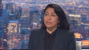 Sendy Soto, Chicago’s chief homelessness officer, appears on “Chicago Tonight” on May 6, 2024. (WTTW News)