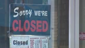 A small business in Kenosha, Wisconsin, on April 7, 2020. (WTTW News) A small business in Kenosha, Wisconsin, on April 7, 2020. (WTTW News)